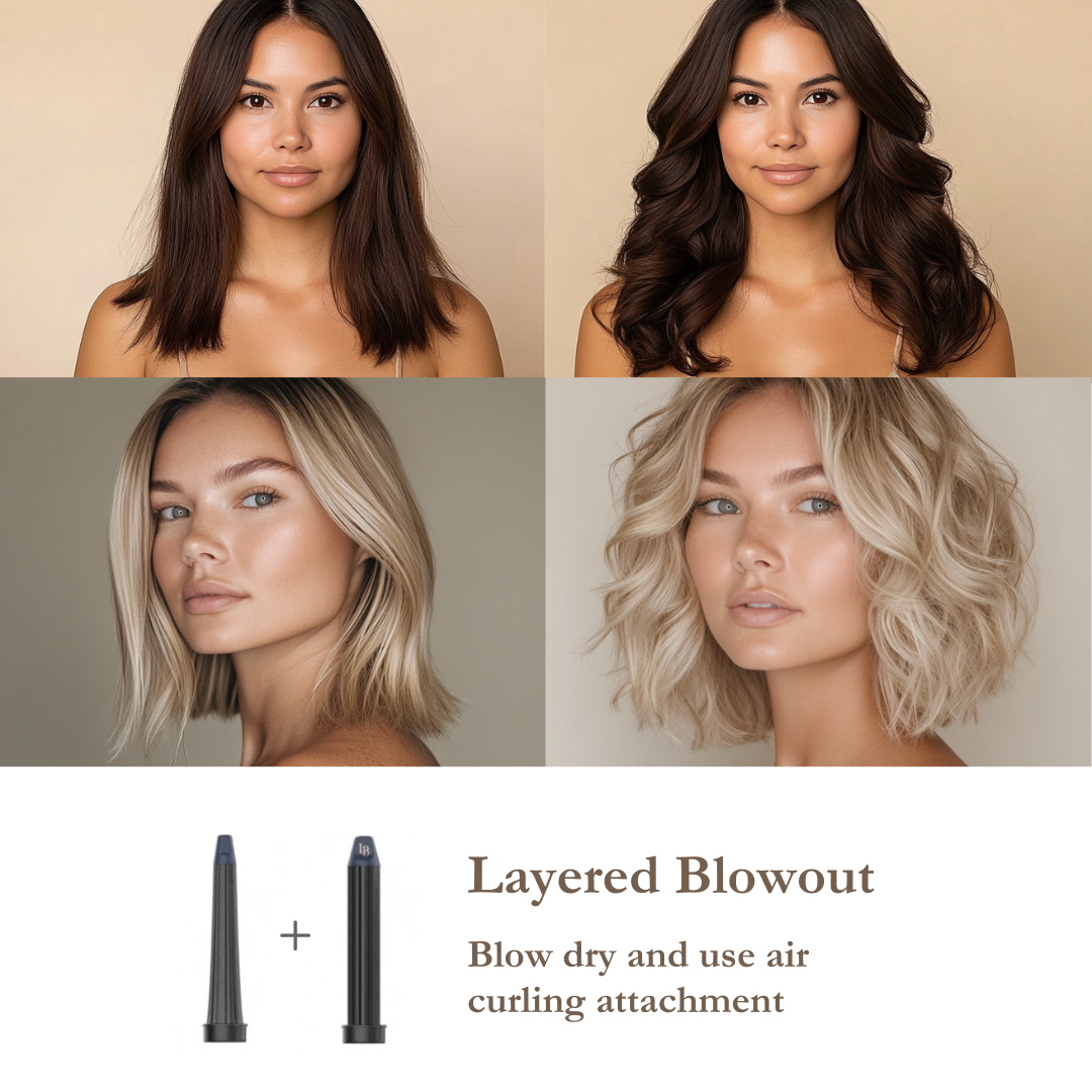 L'Brise AirSwitch™ Air Curling Wands (1.25in & Cone)