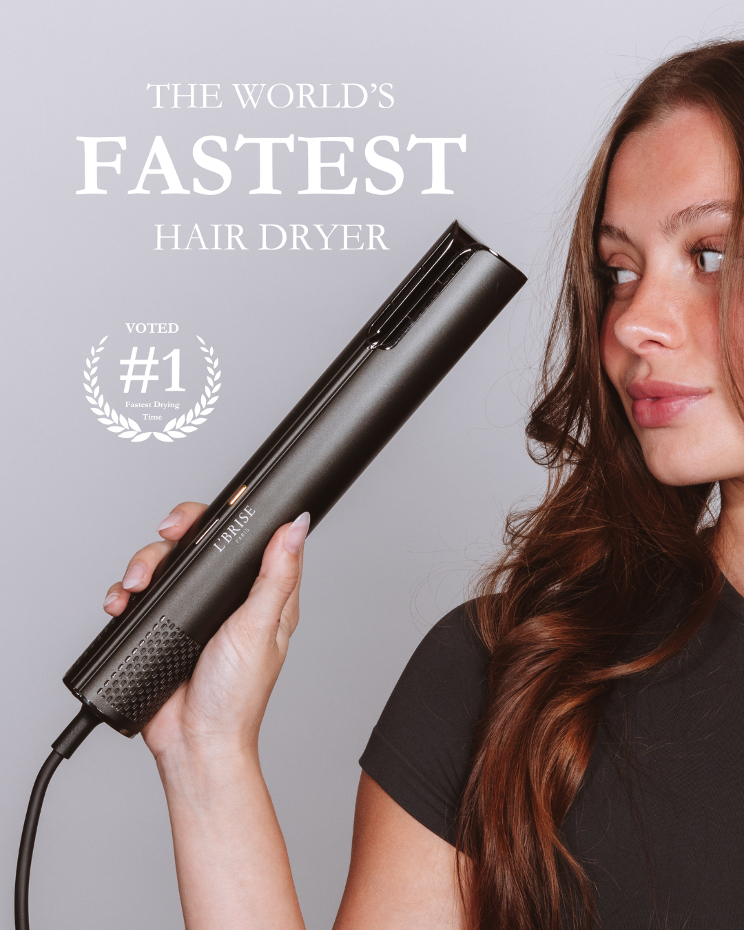 L'Brise HyperDRY™ Professional Hair Dryer (Luxury Aluminum / Ritz Blue)