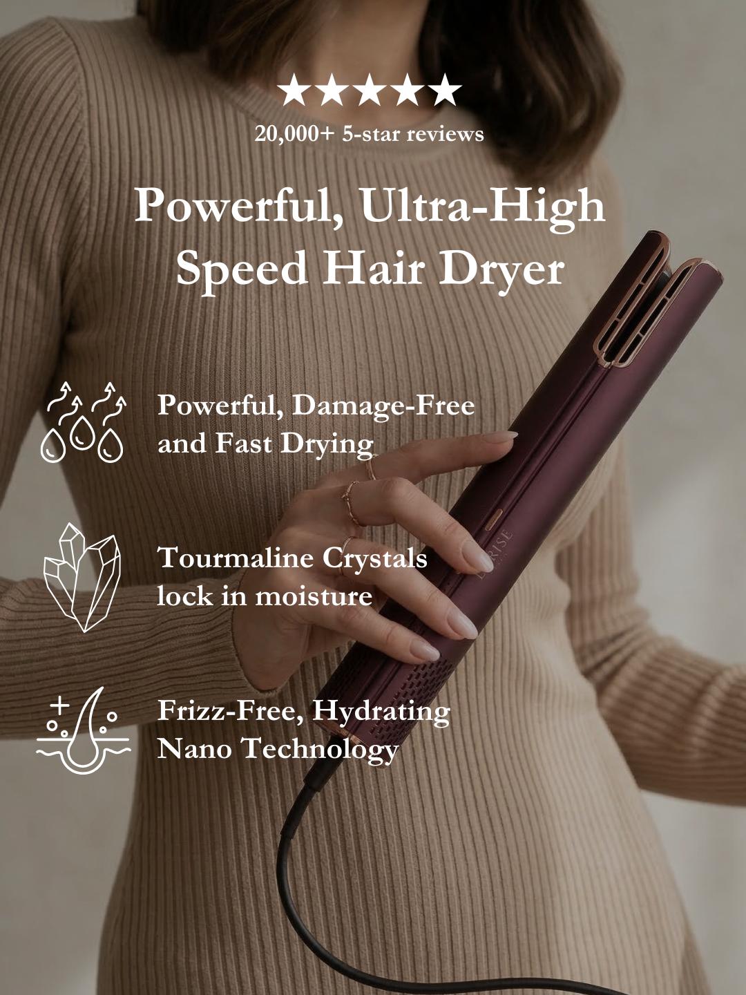 L'Brise HyperDRY™ Professional Hair Dryer (Luxury Aluminum / Crimson Red)